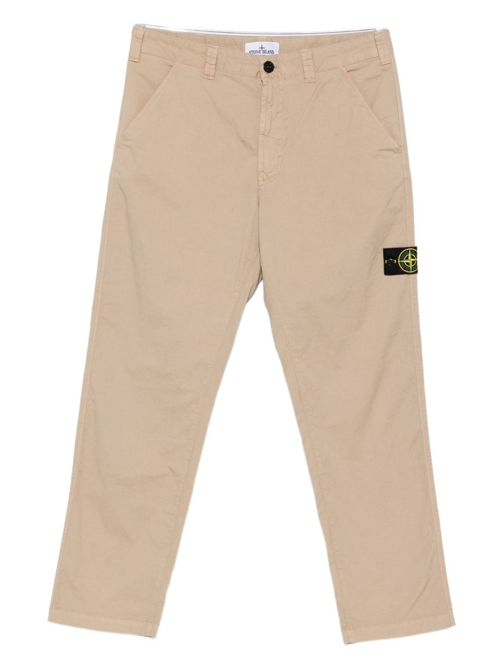 Stone Stone Island Logo Cotton Cargo Trousers - Image 1