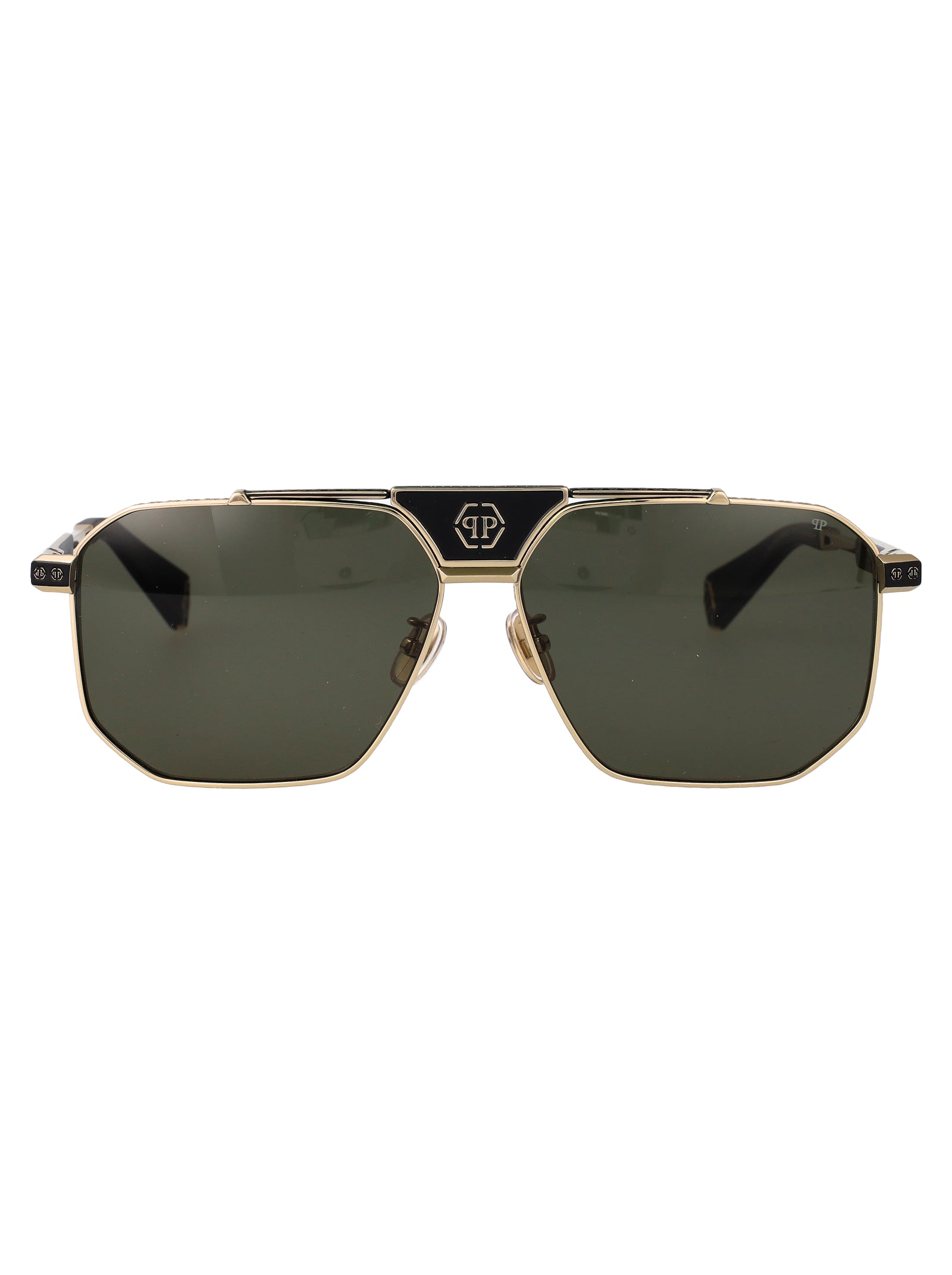 Philipp Philipp Plein Geometric Sunglasses SPP152 V 0302 - Image 1