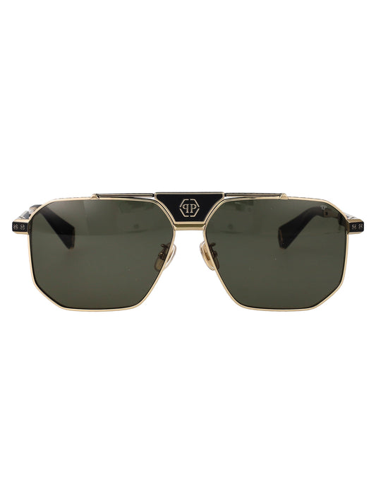 Philipp Philipp Plein Geometric Sunglasses SPP152 V 0302 - Image 1