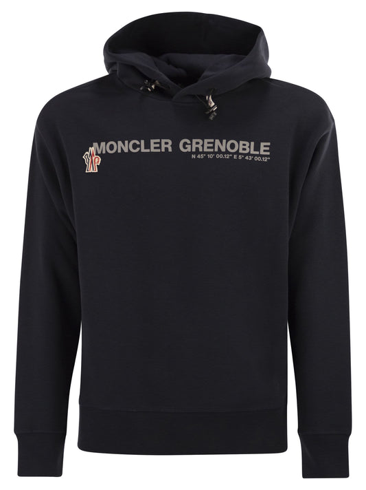 Moncler Moncler Grenoble Loged Cotton Hooded Sweatshirt - Image 1