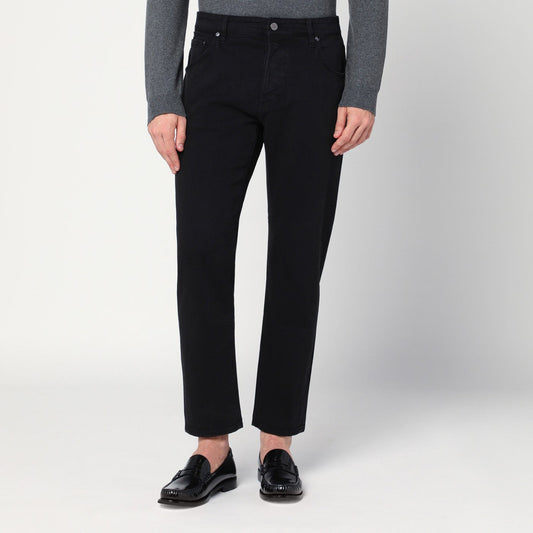 Pt Pt Torino Denim Black Cotton Trousers - Image 1