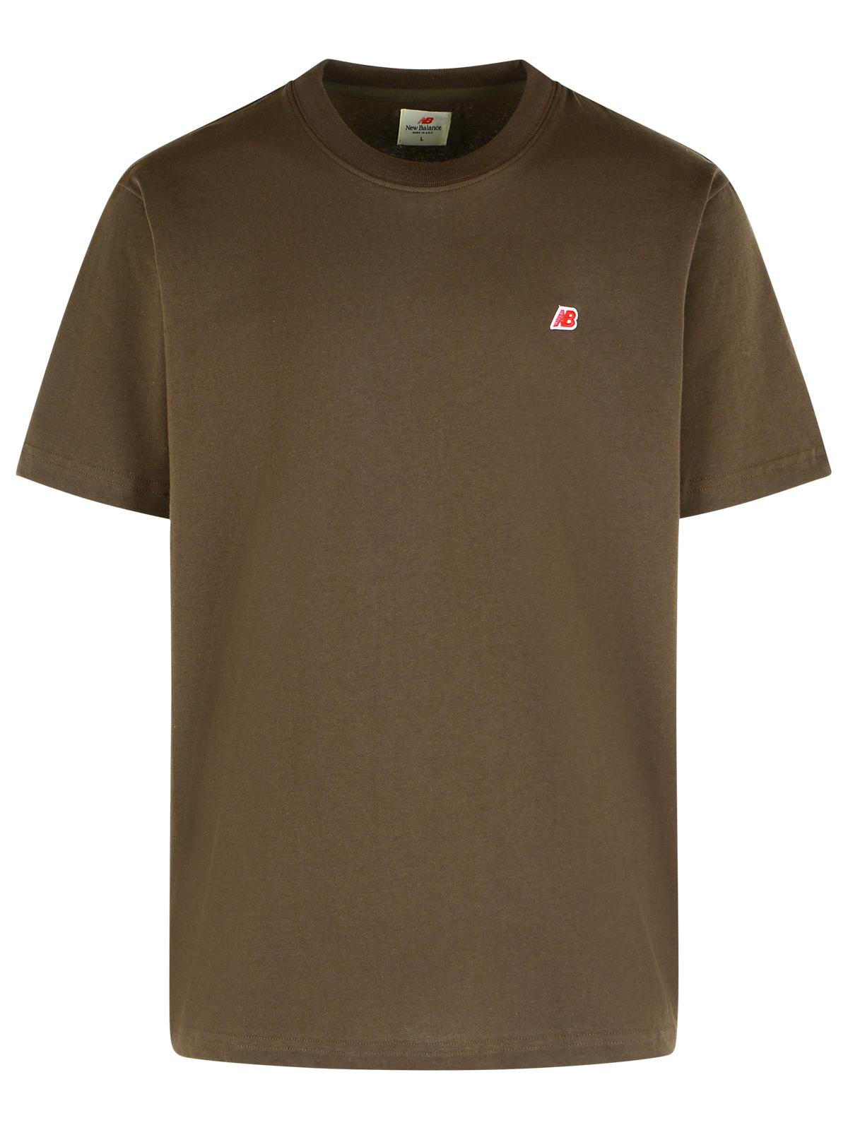 Designer Brand ニューバランスイエローコットンTシャツ - Image 1