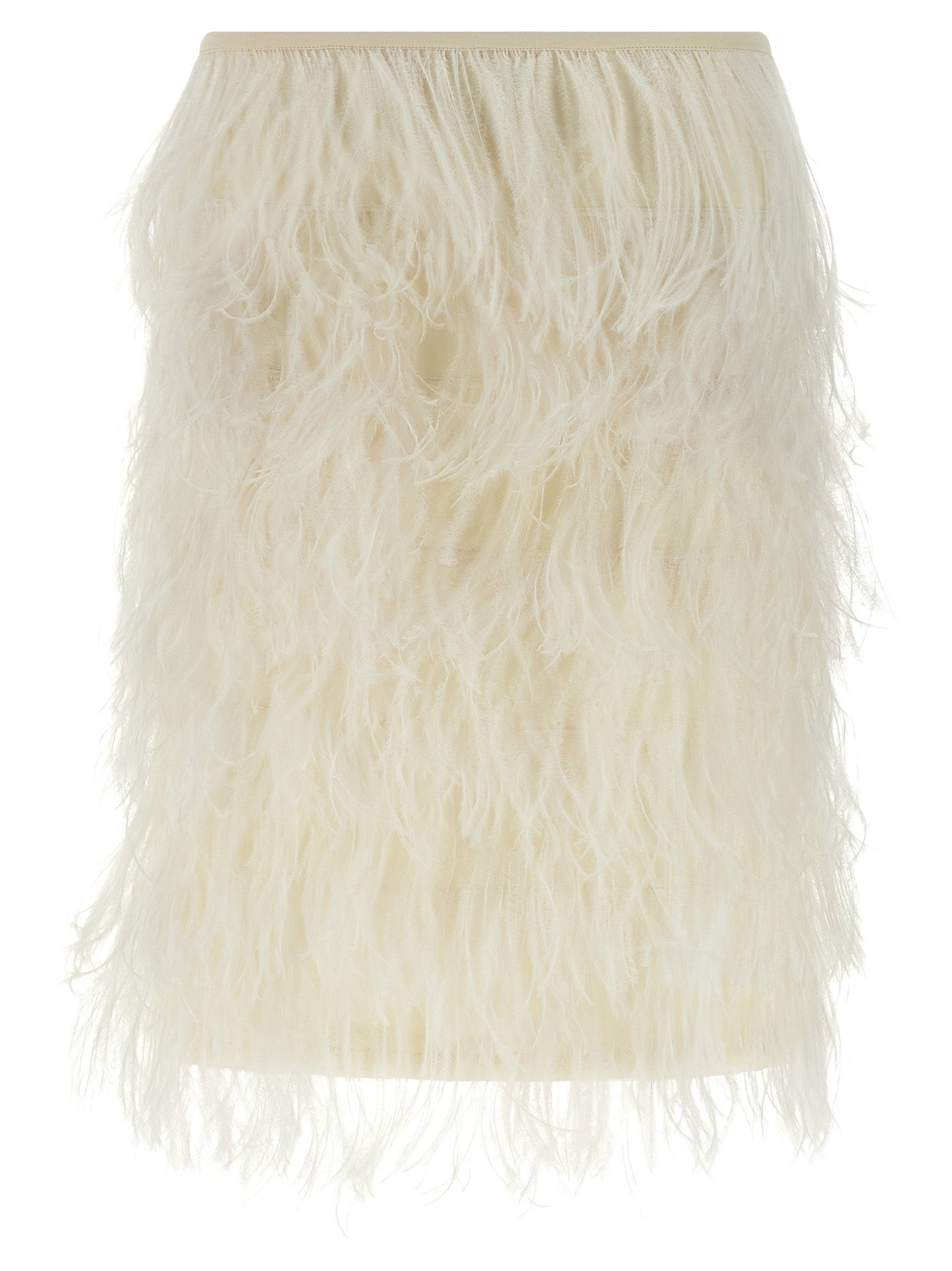 The Attico Ostrich Feather Skirt - Image 1
