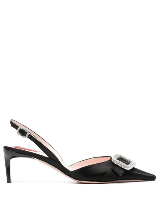 Roger Roger Vivier Dorsay Satin Slingbackポンプ - Image 1