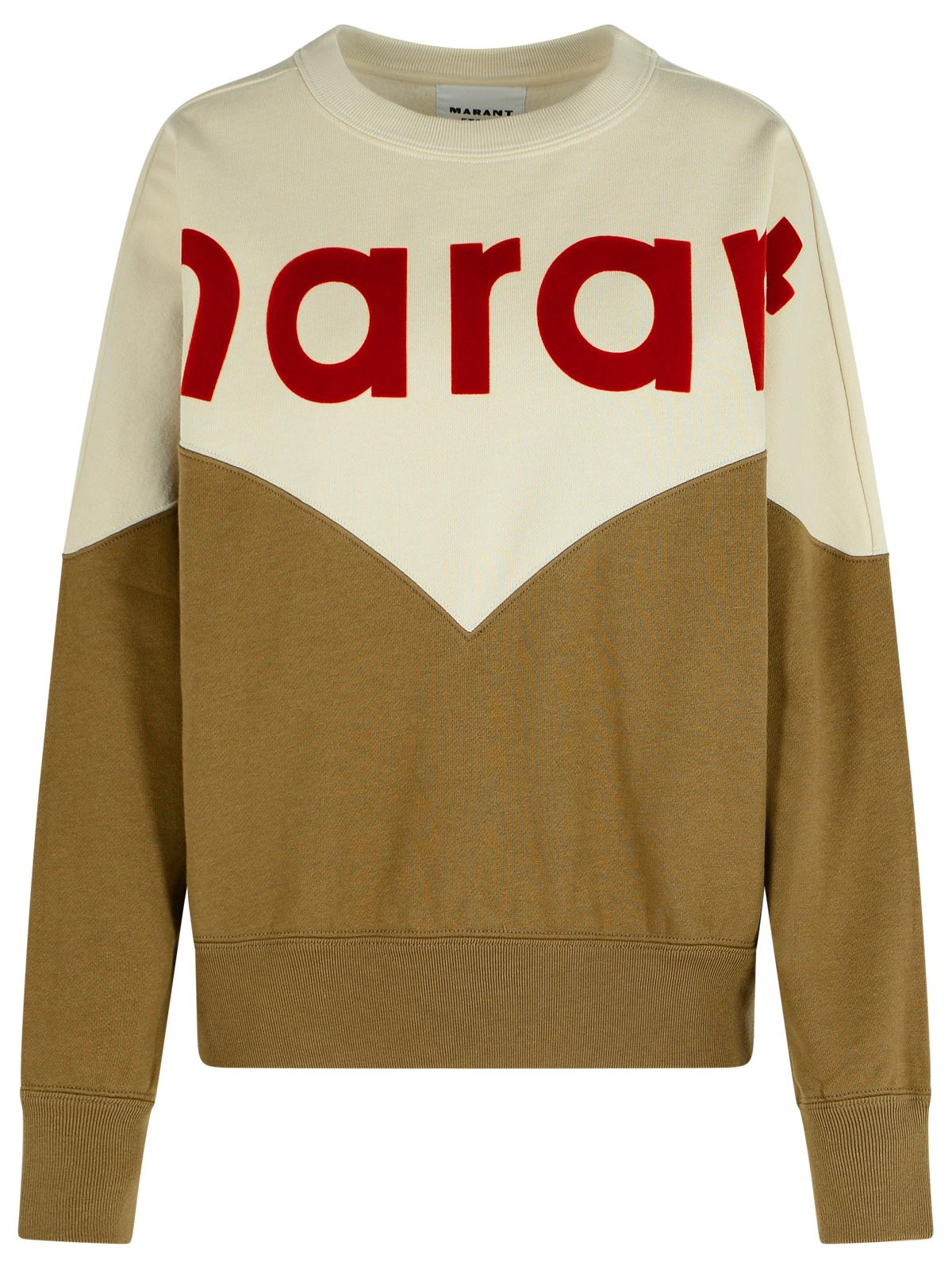 Marant イザベル・マラン・エトワイル 'カーキ・ヒューストン'ダークコットンブレンドスウェットシャツ - Image 1