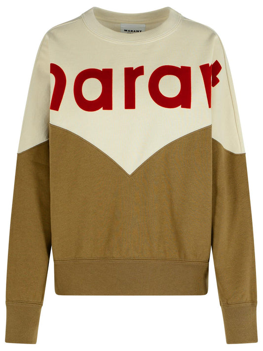 Marant イザベル・マラン・エトワイル 'カーキ・ヒューストン'ダークコットンブレンドスウェットシャツ - Image 1