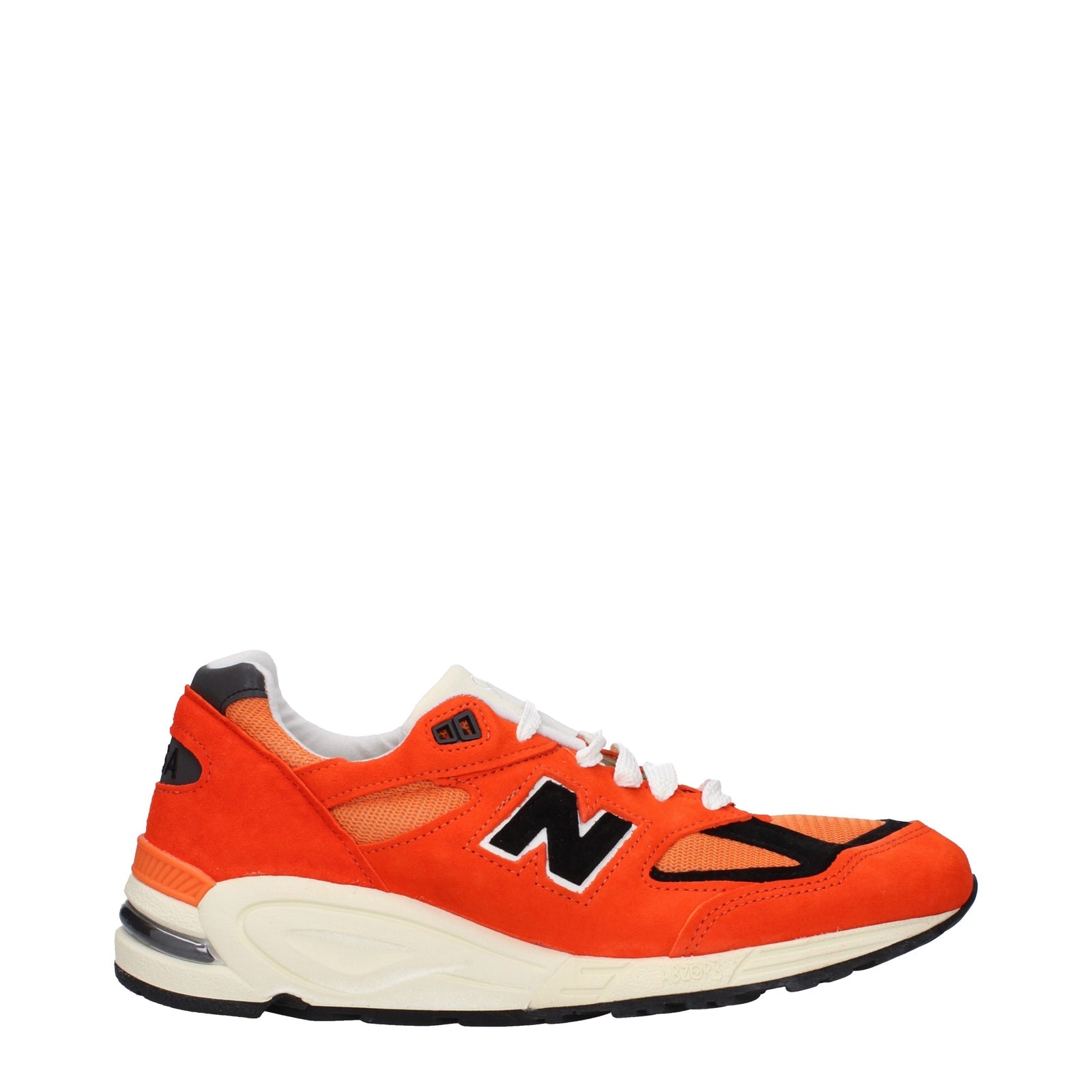Designer Brand ニューバランススニーカー990メンズスエードオレンジ - Image 1