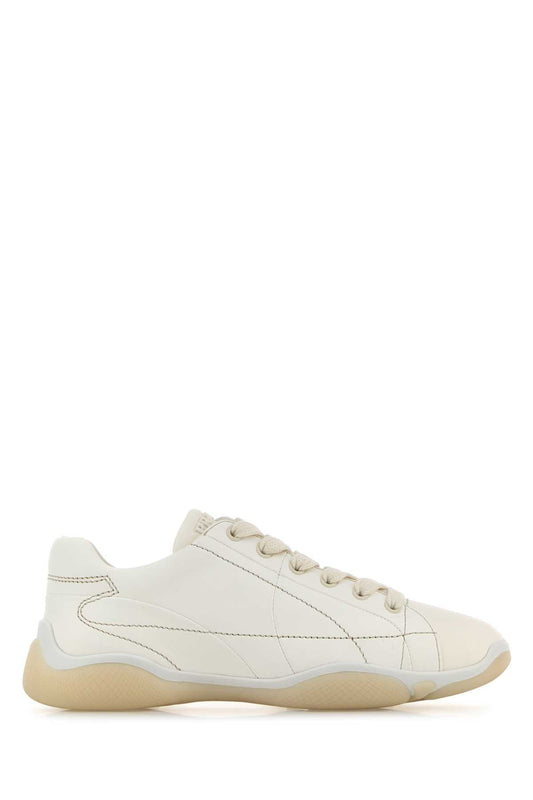 Prada プラダホワイトレザースニーカー - Image 1
