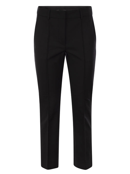 Sportmax SportMax Asiago Cotton Mini Flareズボン - Image 1