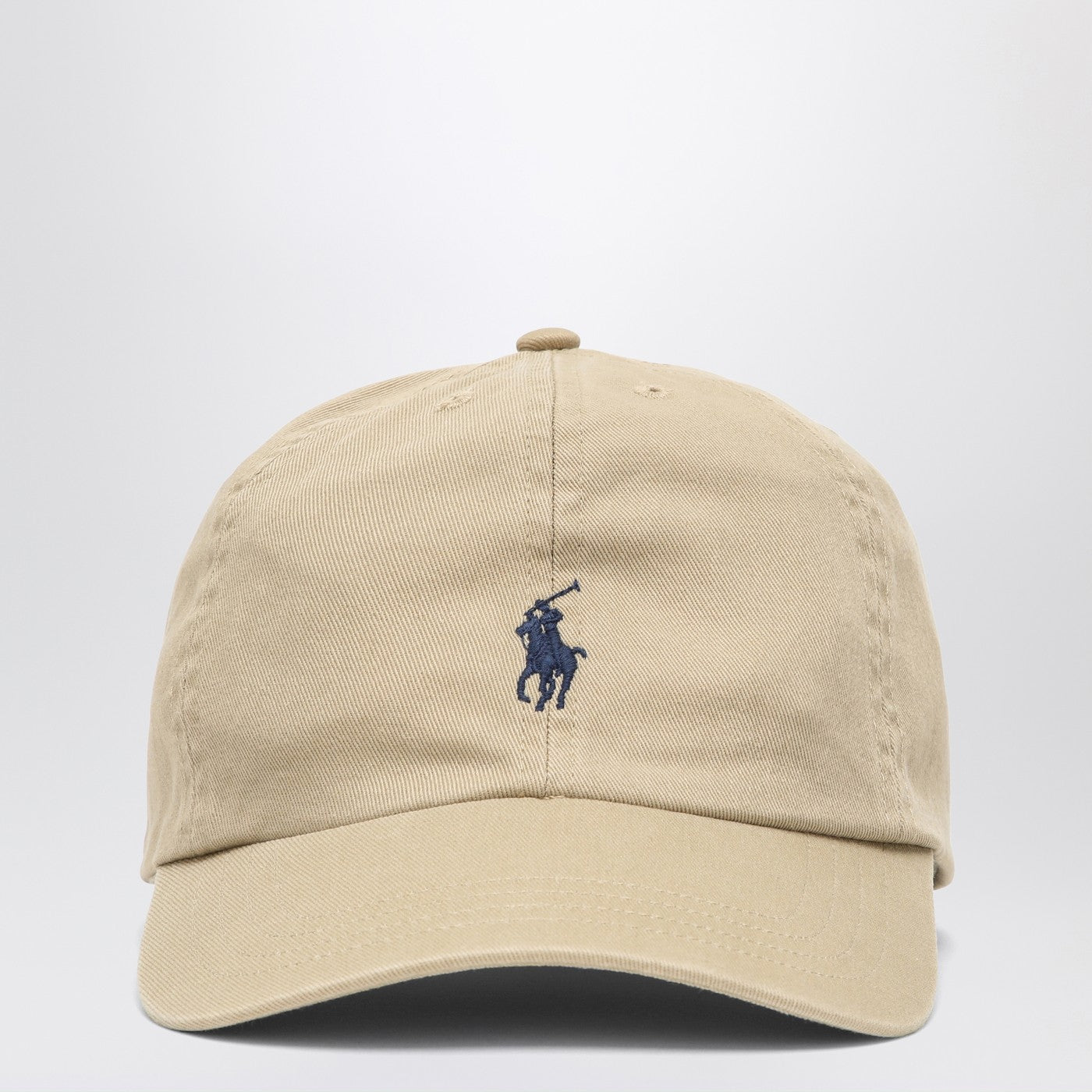 Polo ポロ ラルフローレン ベージュ コットン ベースボール キャップ - Image 1