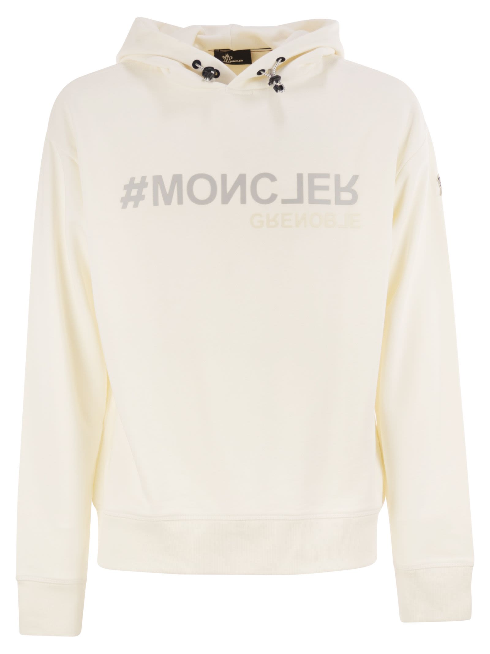 Moncler モンクラーグレノーブルロゴコットンパーカー - Image 1