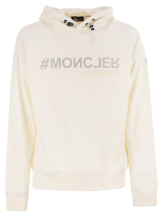 Moncler モンクラーグレノーブルロゴコットンパーカー - Image 1