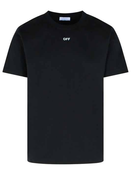 Off Off White 'Newspaper Arrow' Black Cotton T Shirt - Image 1