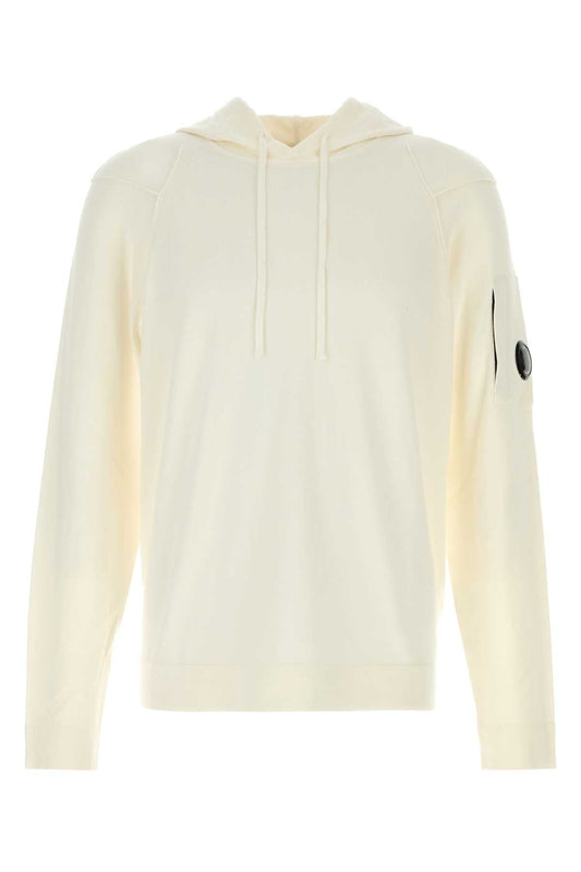 C C.P.会社のホワイトコットンスウェットシャツ - Image 1