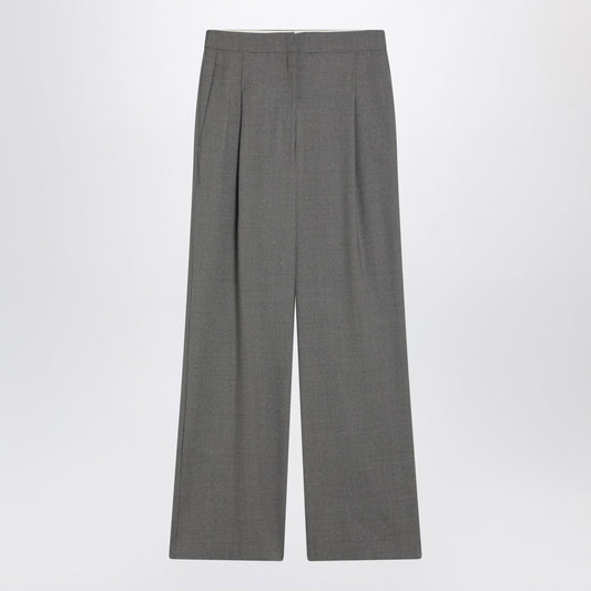 Loulou Loulou Studioワイドグレーウールパンツ - Image 1