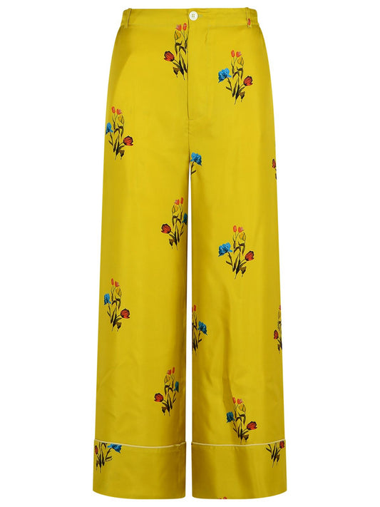 Marni マルニマスタードシルクパンツ - Image 1