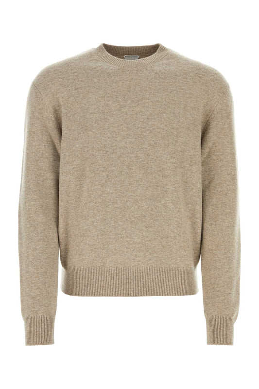 Bottega Bottega Veneta Cappuccinoストレッチカシミアブレンドセーター - Image 1