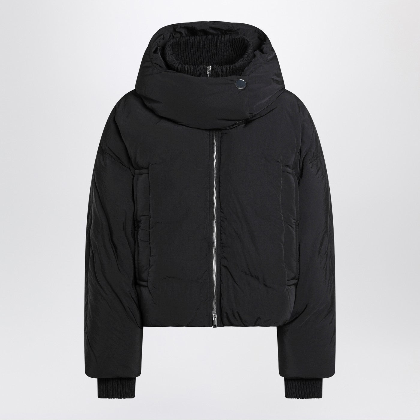 Sportmax スポーツマックス ブラック 撥水 クロップド ダウン ジャケット - Image 1