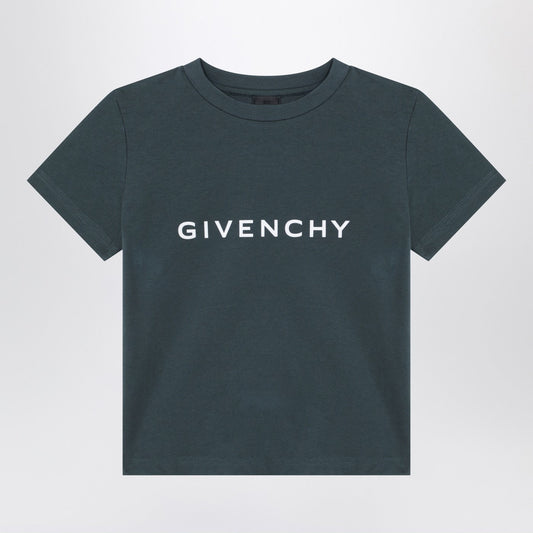 Givenchy Givenchy Dark Green T Shirt With Logo - Image 1