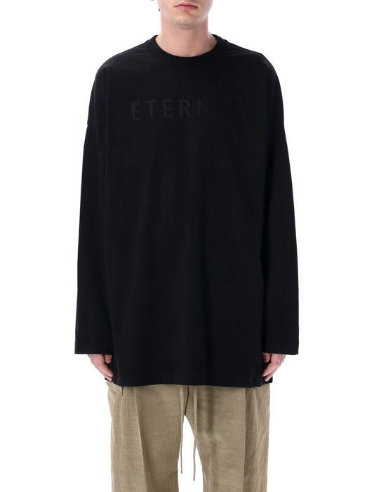 Fear 神への恐怖Tシャツとポロスブラック - Image 1