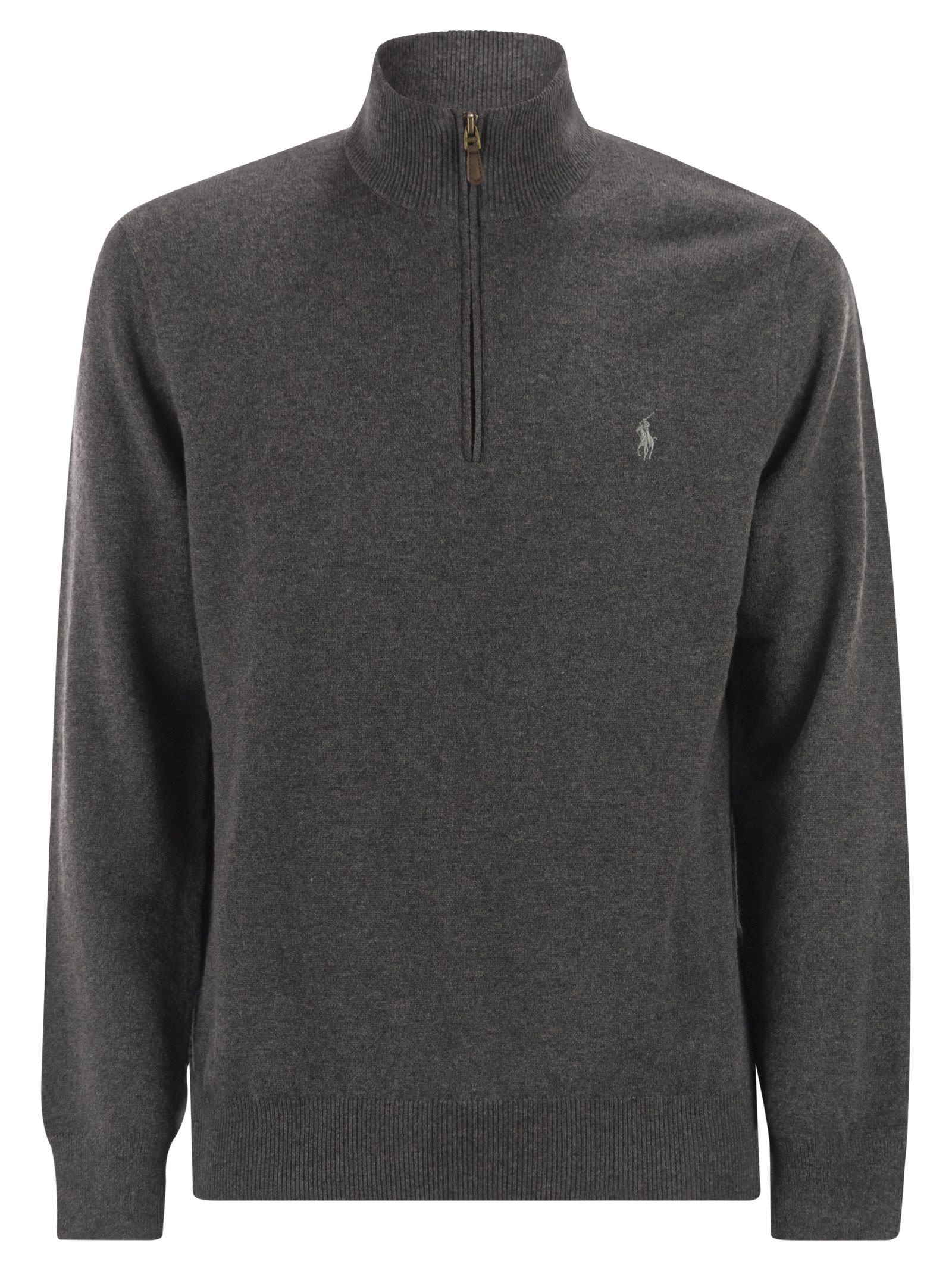 Polo ポロ ラルフローレン ウール プルオーバー ハーフジップ付き - Image 1