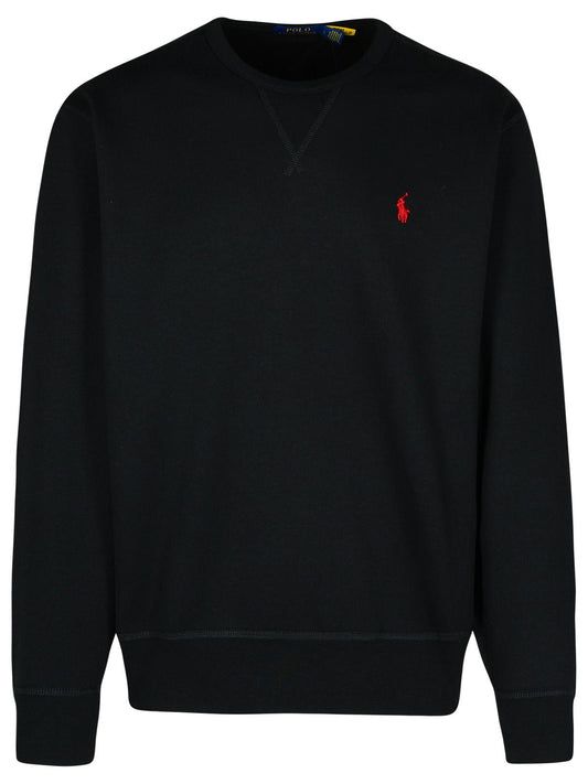 Polo ポロラルフローレンブラックコットンスウェットシャツ - Image 1