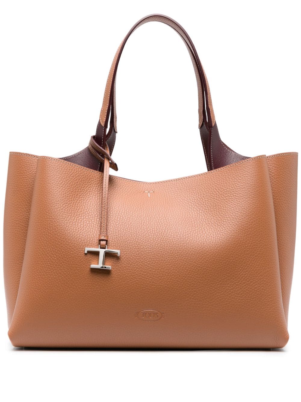 Tods トッド 'S ミディアムレザーショッピングバッグ - Image 1