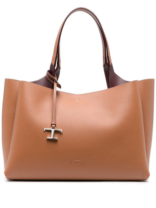 Tods トッド 'S ミディアムレザーショッピングバッグ - Image 1