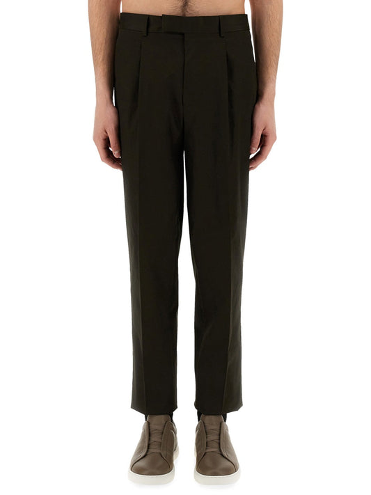 Zegna プリーツ付きのゼンナパンツ - Image 1