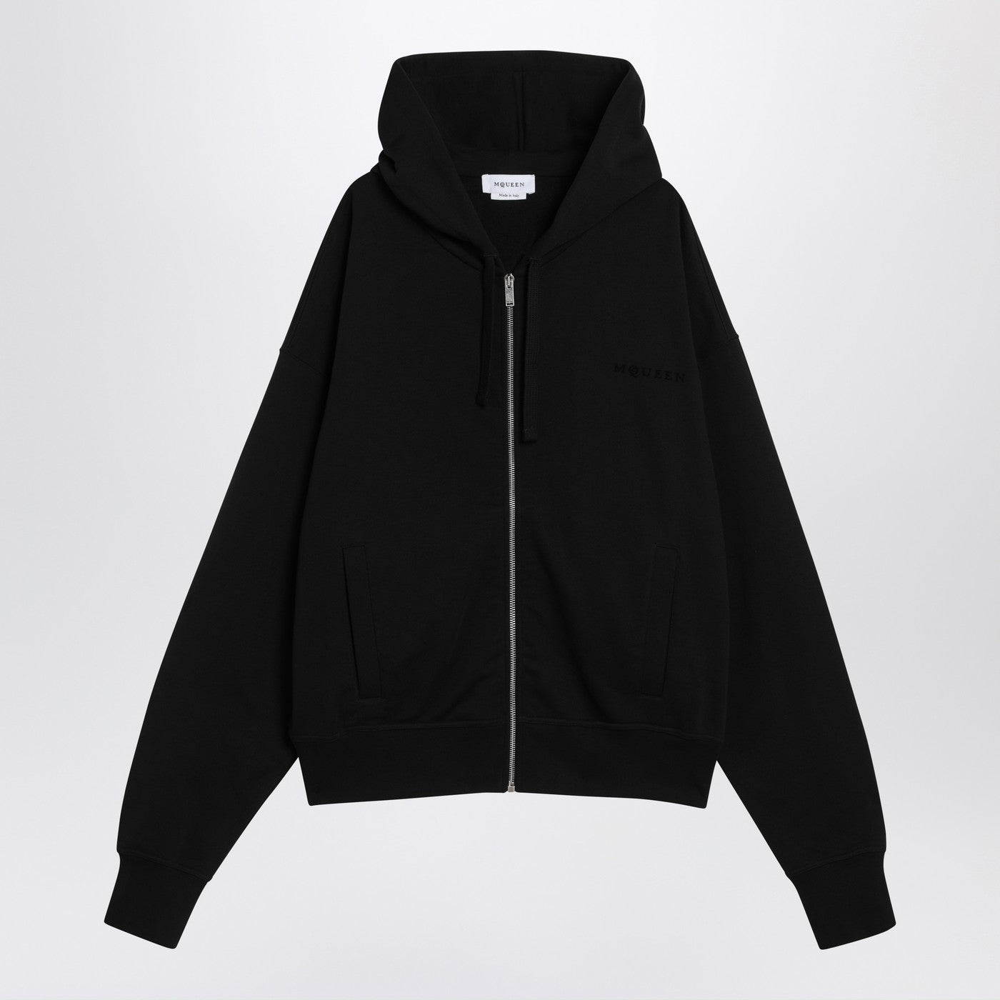 Alexander アレクサンダーMCクイーンブラックコットンパーカー - Image 1
