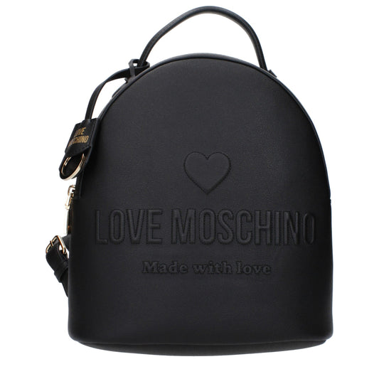 Moschino モスキーノのバックパックとフッピーの女性ポリウレタンブラックが大好きです - Image 1
