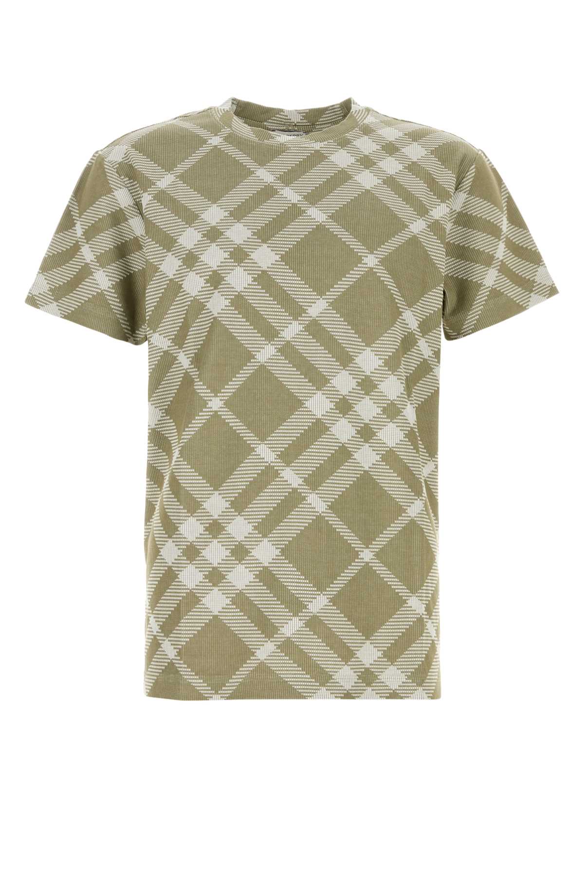 Burberry バーバリープリントストレッチコットンブレンドTシャツ - Image 1