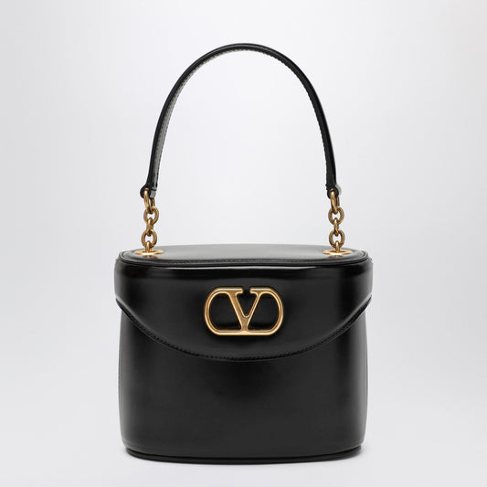 Valentino バレンティーノガラヴァニブラックレザーバニティバッグ - Image 1