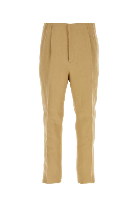 Fendi フェンディキャメルペーパーパンツ - Image 1