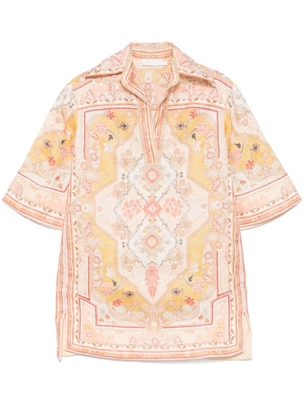 Zimmermann Zimmermann Wylieプリントリネンチュニック - Image 1