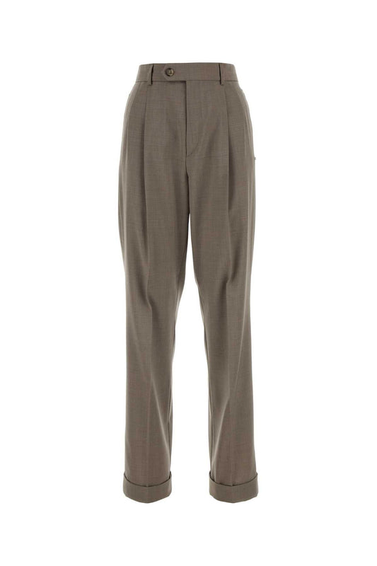 Sportmax SportMax Cappuccino Wool Ferito Pant - Image 1