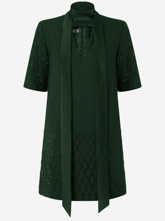Pinko ラインストーン付きのピンコTシャツスタイルのドレス - Image 1
