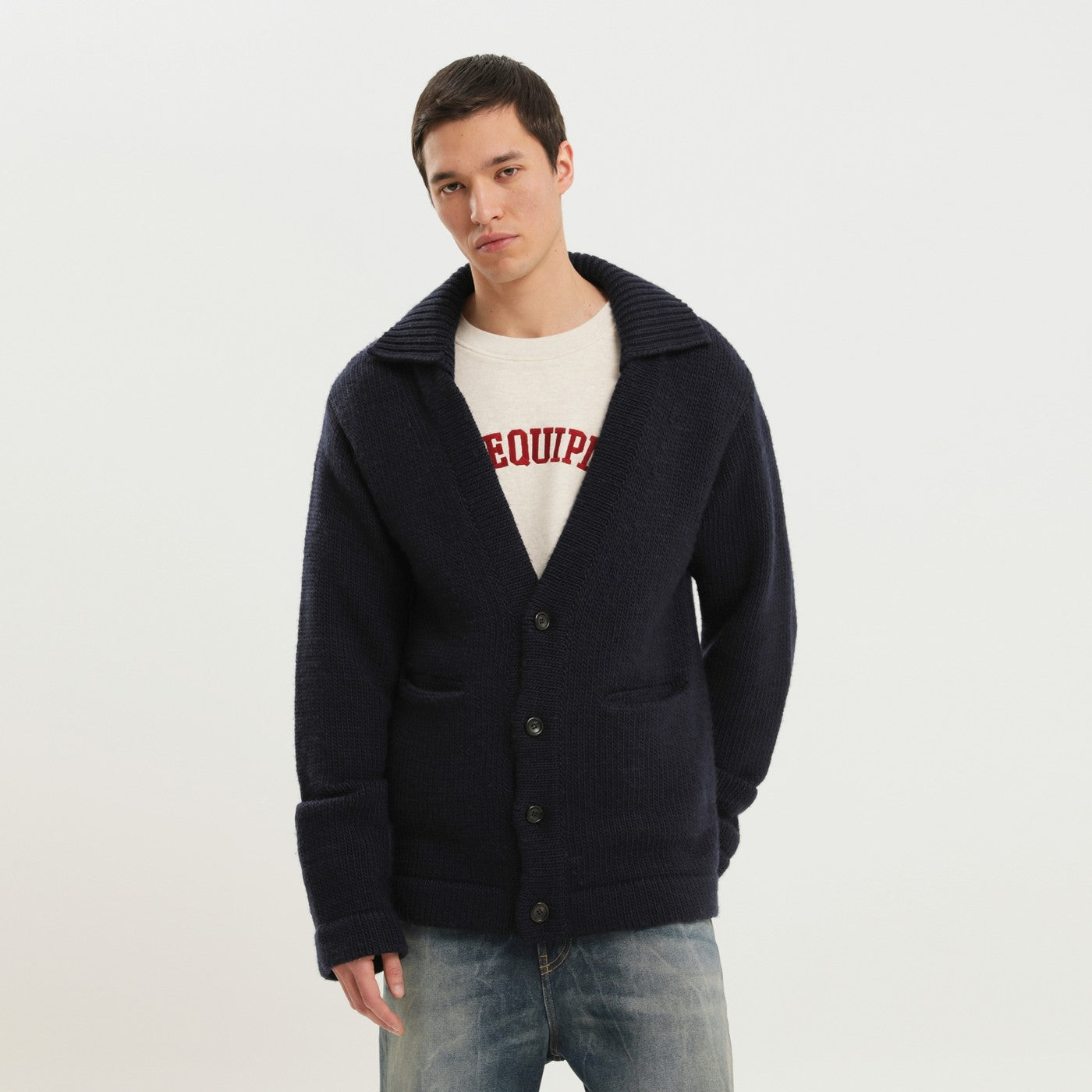 1989 1989スタジオブルーウールカーディガン - Image 1