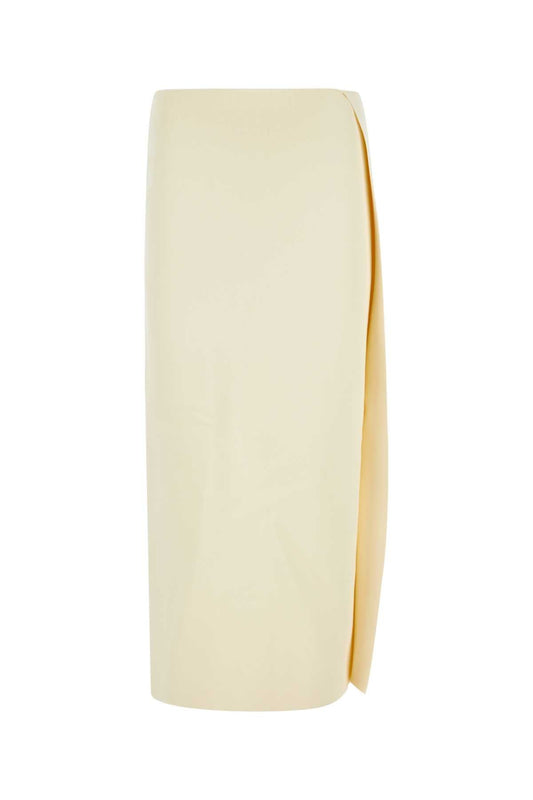 Jil Jil Sander Ivory Viscose Blend Skirt - Image 1