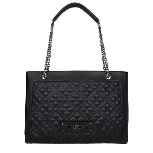 Moschino モスキーノのショルダーバッグが大好きな女性ポリウレタンブラック - Image 1