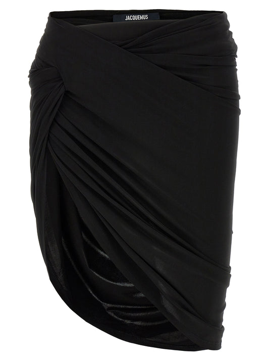 Jacquemus Jacquemus 'La Mini Jupe Drapeado' Skirt - Image 1
