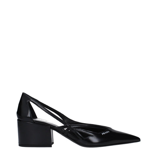 Prada プラダサンダルレザーブラック - Image 1