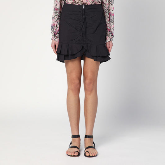 Marant イザベル・マラン・エトレ・ブリーン・ミニ・スカートと黒いジップ - Image 1