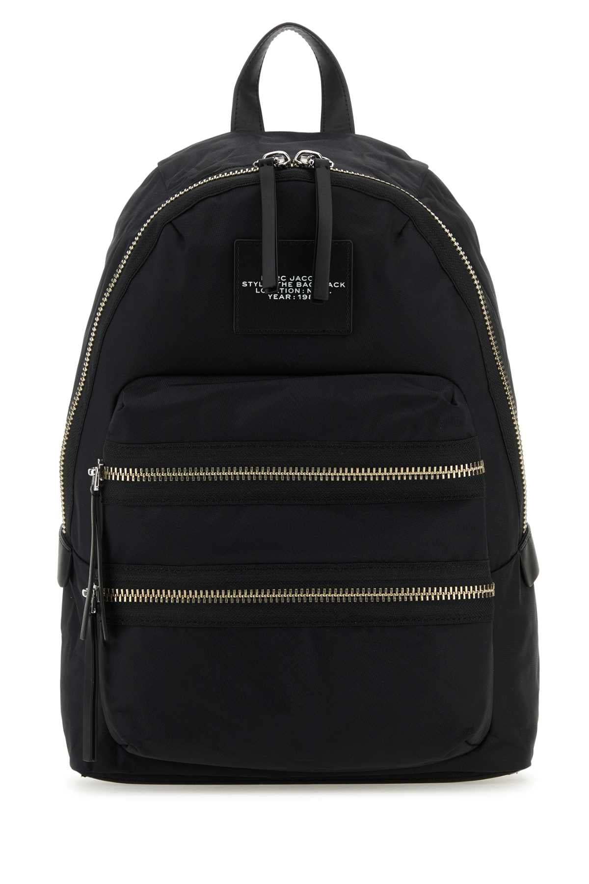 Marc マークジェイコブスブラックナイロンバイカーラージバックパック - Image 1