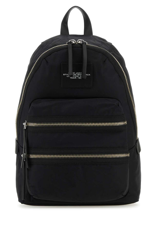Marc マークジェイコブスブラックナイロンバイカーラージバックパック - Image 1