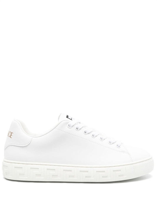 Versace ヴェルサーチグレカレザースニーカー - Image 1