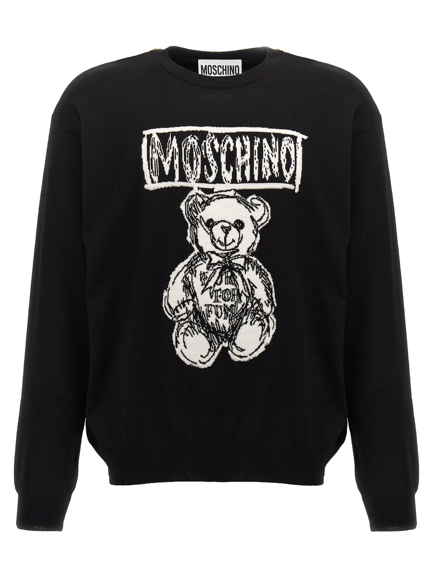 Moschino モスキーノのロゴインタールシアセーター - Image 1