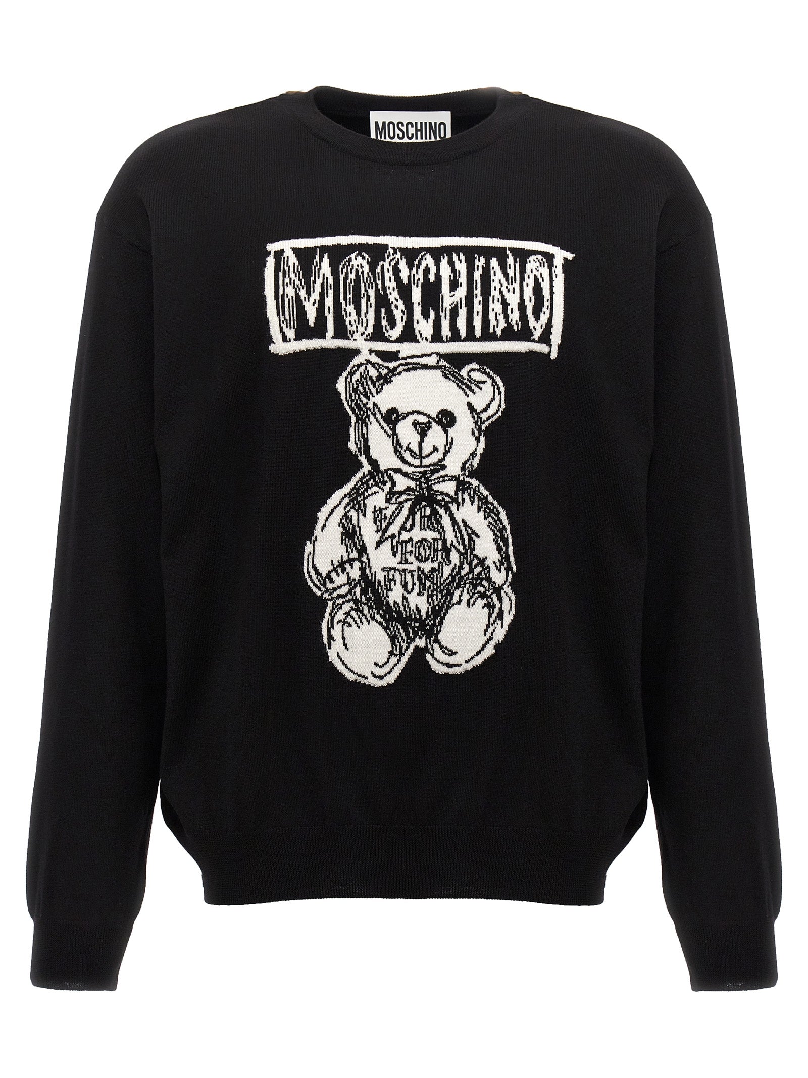 Moschino モスキーノのロゴインタールシアセーター - Image 1