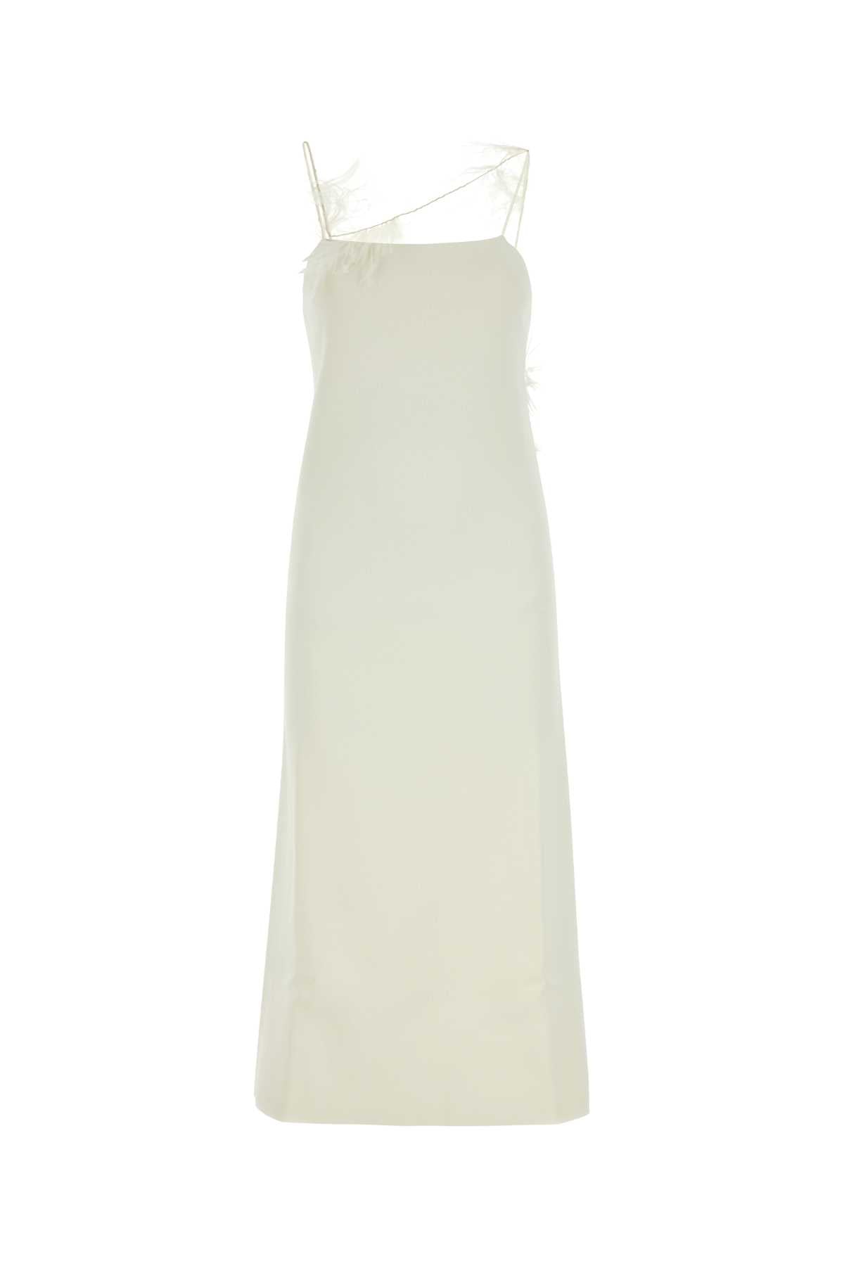 Jil Jil Sander Ivory Viscose Blendドレス - Image 1
