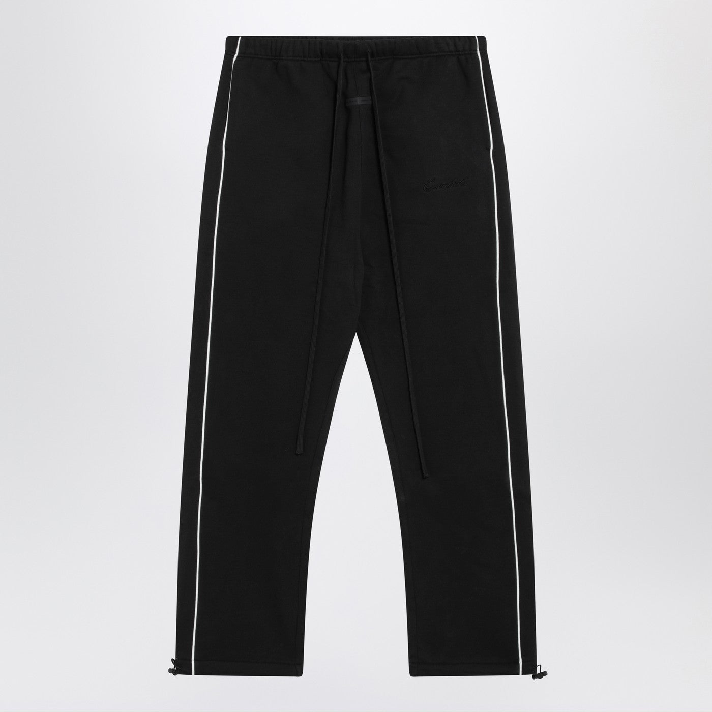 Fear Fear Of God Essentials コントラストトリム付きブラックジョギングパンツ - Image 1